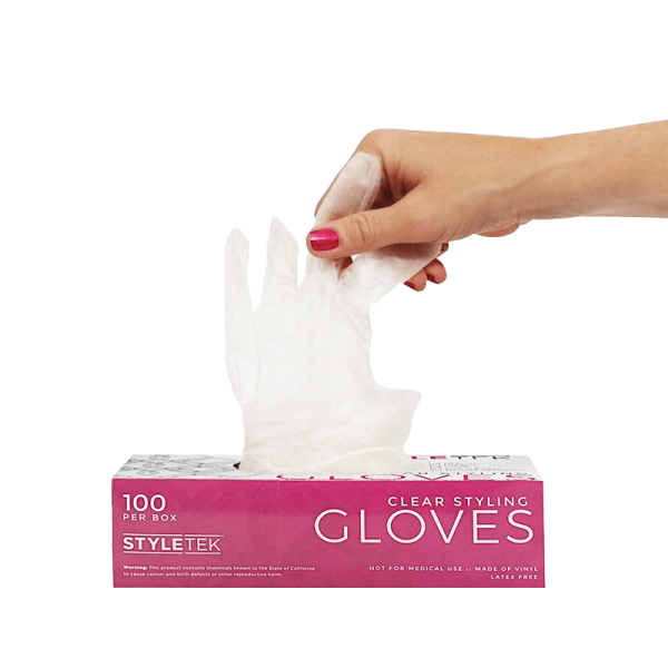Clear Deluxe Touch Vinyl Gloves - Powder Free (100CT)